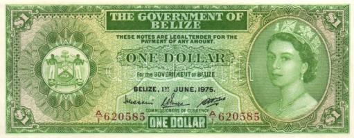 Belize 1975. június 1. 1$ T:I / Belize 1975.1st June 1 Dollar C:Unc