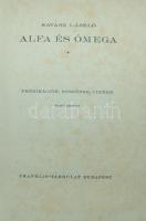 1932 Ravasz László: Alfa és Ómega I-II. kötet, Fraklin Társulat, Bp., kiadói vászon kötésben, jó áll...