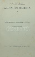 1932 Ravasz László: Alfa és Ómega I-II. kötet, Fraklin Társulat, Bp., kiadói vászon kötésben, jó áll...