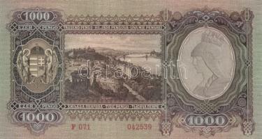 1943. 1000P (2x) eltérő színváltozatok T:I
