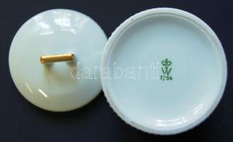 A berlini Operaház képével díszített porcelán cukortartó 12cm