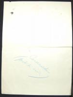 cca 1930 Olasz Vöröskereszt litho emléklap Mussolini idézettel / Italian Litho conmemorative card wi...