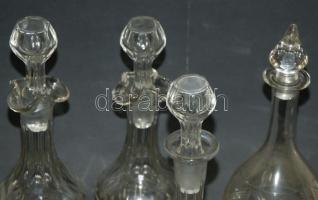 4db klf likőrös üveg üvegdugóval