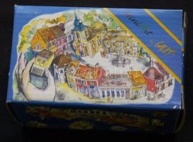 Zsűrizett sorszámozott borpince makett eredeti dobozában