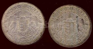 1937. 2P Ag "Madonna" (2x) T:2-,3