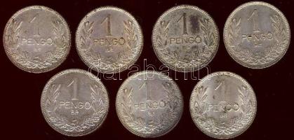 1937. 1P Ag (7x) T:2,2-