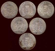 1937. 1P Ag (6x) T:2+,2,2-