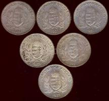 1927. 1P Ag (4x) + 1938. 1P Ag (2x) T:2,2-,3