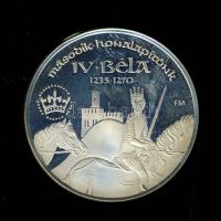 1993. "MÉE Alba Regia Szervezete-IV.Béla" Ag 36,42g emlékérem (d=42,5mm) szign:Sz.G. T:PP
