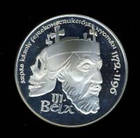 1996. "MÉE Székesfehérvár-III.Béla" Ag 36g emlékérem (d=42,5mm) szign:Sz.G. T:PP