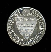 1996. "MÉE Székesfehérvár-III.László" Ag 35,64g emlékérem (d=42,5mm) szign:Sz.G. T:PP