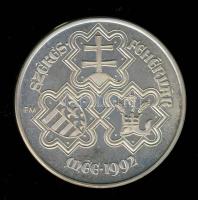 1992. "MÉE székesfehérvár-Nagy Lajos" Ag 34,44g emlékérem (d=42,5mm) szign:Sz.G. T:PP