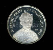 1992. "MÉE Székesfehérvár-IV.Károly és Zita" Ag 36,23g  emlékérem (d=42,5mm) szign:Sz.G. T:PP