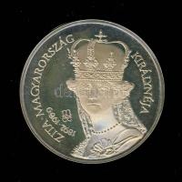 1992. "MÉE Székesfehérvár-IV.Károly és Zita" Ag 36,23g  emlékérem (d=42,5mm) szign:Sz.G. T...