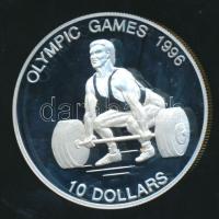 Nauru 1995. 10$ Ag "XXVI. Nyári Olimpia" T:PP /  Nauru 1995. 10 Dollars Ag "1996 Summer Olympic Games" C:PP