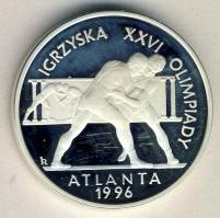 Lengyelország 1995. 20Zl Ag "XXVI. Nyári Olimpia" T:PP / 
Poland 1995. 20 Zlotych Ag &quot...