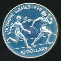 Salamon szigetek 1994. 10$ Ag "XXVI. Nyári Olimpia" T:PP / 
Solomon Islands 1994. 10 Dolla...