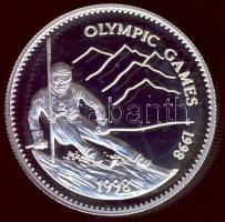 Mongólia 1998. 500T Ag "XVIII. Téli Olimpia" T:PP / 
Mongolia 1998. 500 Tugrik Ag "Wi...
