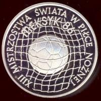 Lengyelország 1986. 500Zl Ag "Labdarúgó Világbajnokság" T:PP / 
Poland 1986. 500 Zlotych A...