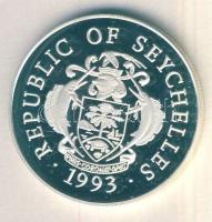 Seychelles-szigetek 1993. 25R Ag "Labdarúgó Világbajnokság" T:PP / 
Seychelles 1993. 25 Ru...