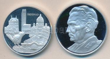 Jugoszlávia 1982. 1000D Ag + 1500D Ag "XVII. Kajak-kenu VB" pár T:PP Eredeti dísztokban, t...