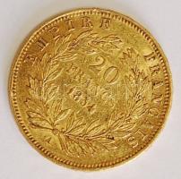Franciaország/Második Császárság 1854A 20Fr Au 6,4516g "III. Napóleon" T:2-/3+
France/Seco...