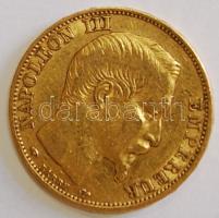 Franciaország/Második Császárság 1859A 20Fr Au 6,4516g "III. Napóleon" T:2-/3+ France/Second Empire 1859A 20 Francs Au 6,4516g "Napoleon III" C:VF/F+