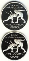 1995. 1000Ft Ag "XXVI. Nyári Olimpia" PRÓBAVERET + 1000Ft Ag "XXVI. Nyári Olimpia&quo...