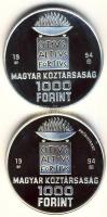 1994. 1000Ft Ag "XXVI. Nyári Olimpia" PRÓBAVERET + 1000Ft Ag "XXVI. Nyári Olimpia" T:PP Csak 50db! R! / Hungary 1994. 1000 Forint Ag "Summer Olympics / Atlanta" "TRIAL STRIKE" + 1000 Forint Ag "Summer Olympics / Atlanta" C:PP Only 50 examples! RARE