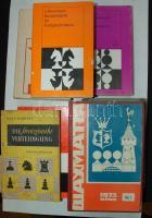 7 db főként német nyelvű külföldi sakkönyv / 7 mostly German books about chess