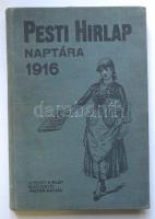 1916 A Pesti hírlap naptára. Festett egészvászon kötés