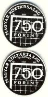1997. 750Ft Ag "Labdarúgó Világbajnokság" PRÓBAVERET + 750Ft Ag "Labdarúgó Világbajnokság" T:PP Csak 50db! R! / Hungary 1997. 750 Forint Ag "Football World Championship" "TRIAL STRIKE" + 750 Forint Ag "Football World Championship" C:PP Only 50 examples! RARE
