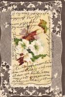 Floral litho greeting card (EB)