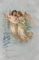 Christmas angels litho