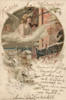 Christmas angels litho s: R. Kratki (pinhole)