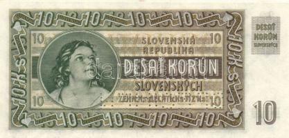 Szlovákia 1939. 10K 2SPECIMEN" lyukasztással T:I
Slovakia 1939. 10 Korun "SPECIMEN" p...
