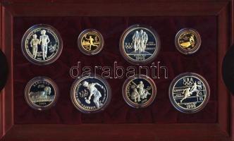 Amerikai Egyesült Államok 1995-1996. 1/2$ CuNi (4x) + 1$ Ag (8x) + 5$ Au (4x8.359g) T:PP Komplett At...