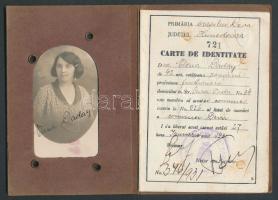 1931  2db fényképes román személyi igazolvány jó állapotban