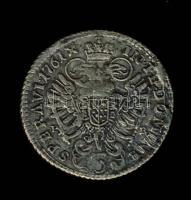 Ausztria 1761PR. 3Kr Ag "I.Ferenc"" T:3 Austria 1761PR. 3 Kreuzer Ag "Franz I" C:F