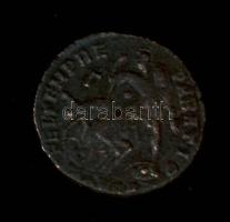 Roman Empire CONSTANTIUS I 324-361. Br coin "FEL TEMP REPARATIO" standing soldier spears a cavalier C:VF/F