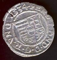 1534KB Denár Ag "I. Ferdinánd" (ÉH.745a) T:2 kis berepedés