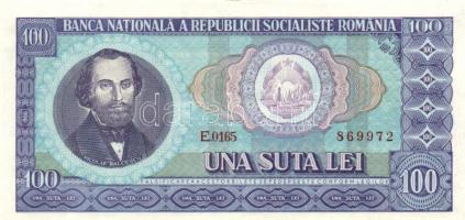 Románia 1966. 100L (2x) egymásutáni sorszámmal T:III /  Romania 1966. 100 Lei (2x) sequential serial number C:F