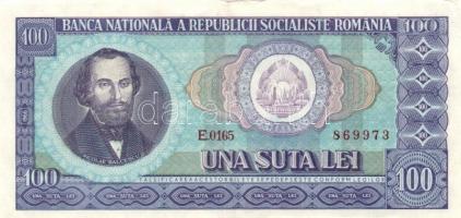 Románia 1966. 100L (2x) egymásutáni sorszámmal T:III / 
Romania 1966. 100 Lei (2x) sequential serial...
