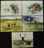 Boros Zoltán (1976-) Nagyvad akvarellek 8 darabos képeslap tétel saját tokjában, sorszámozott, dedik...