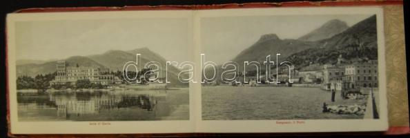 Garda-tó 24 lapos képeslapfüzet / Lago di Garda postcard booklet with 24 cards (cover a bit damaged)