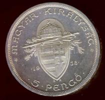 1938. 5P Ag "Szent István" T:2