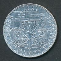 Csehszlovákia 1933. 20K Ag "Ipar, mezőgazdaság, üzlet" T:2-/2
Czechoslovakia 1933. 20 Koru...