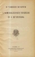 Dr. Vámbéry Rusztem: A nemi ragályozás veszélye és a bűntetőjog. Bp., 1917. Franklin 34p. feliratozo...