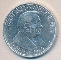 Szlovákia 1944. 50K Ag "5. Függetlenségi évforduló" T:2/2-
Slovakia 1944. 50 Korun Ag &quo...