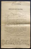 1881-1922  Verő György színész, karmester, rendező szerződése a Szegedi színházba, a Népszínházba és...